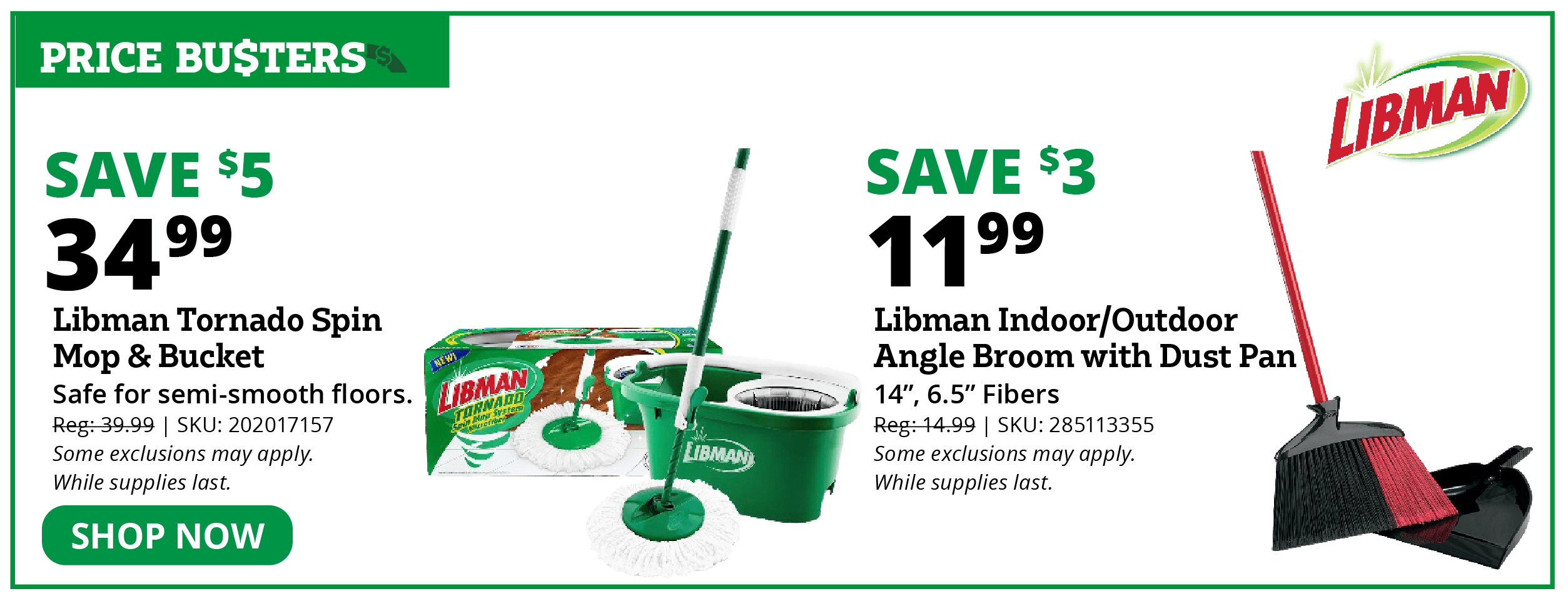 Libman Spin Mop and Broom