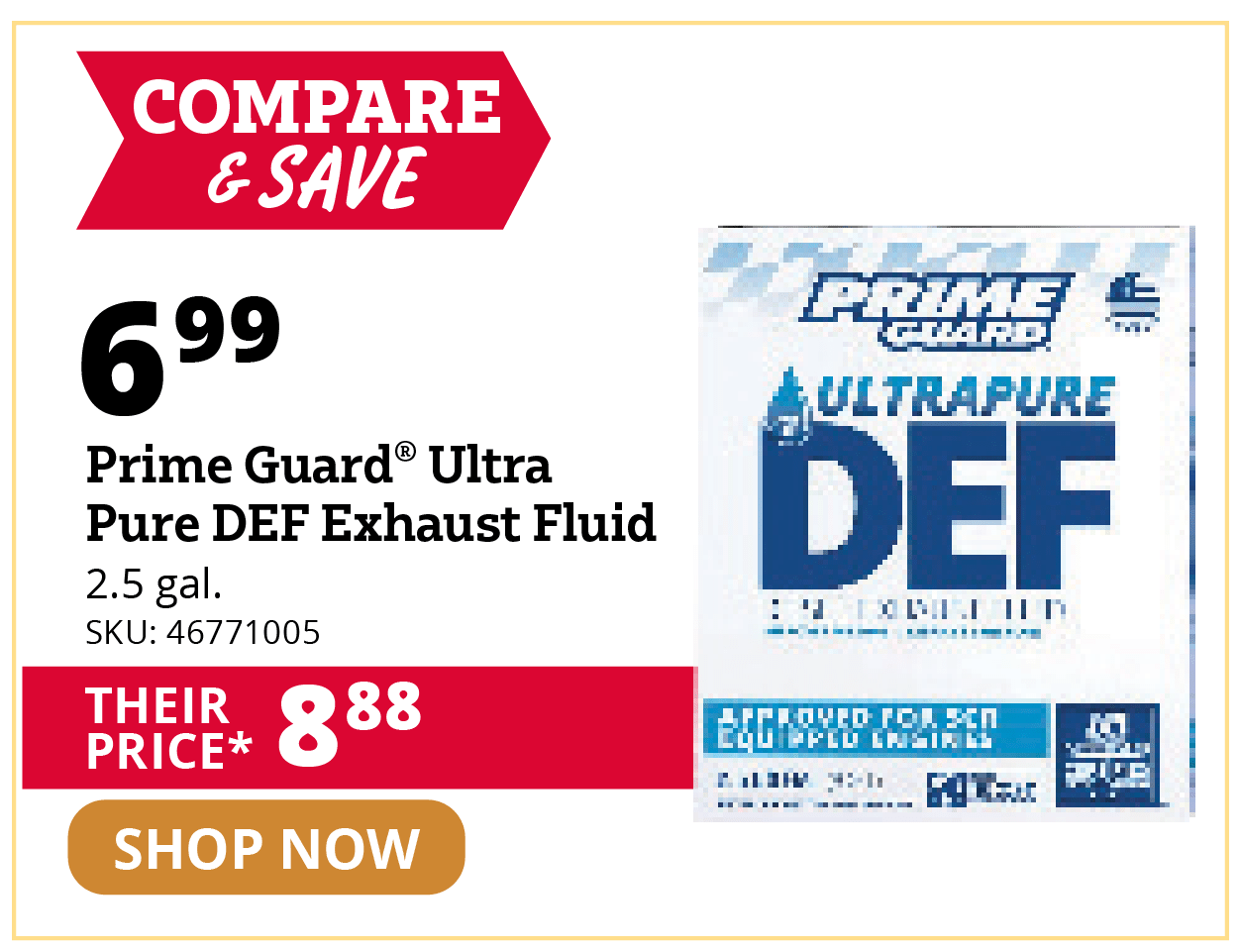 Prime Guard® Ultra Pure DEF Exhaust Fluid