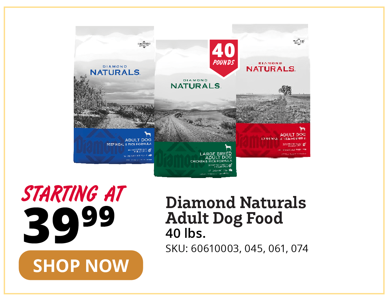 Diamond Natural Adult Dog Food