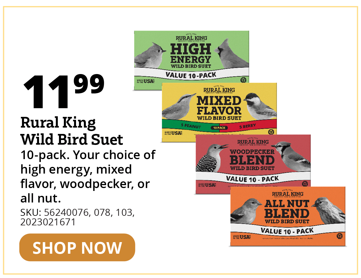 Rural King Wild Bird Suet