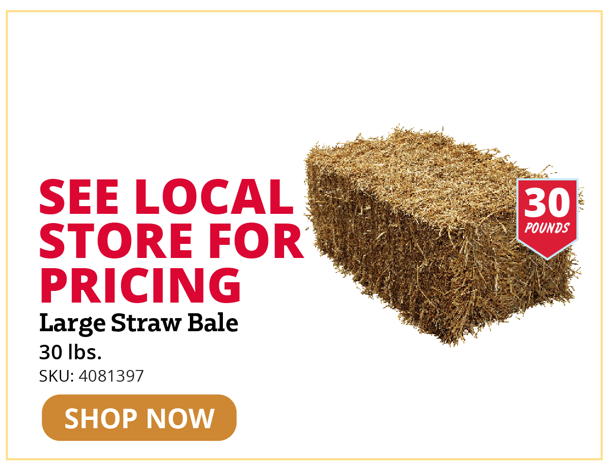Large Straw Bale
