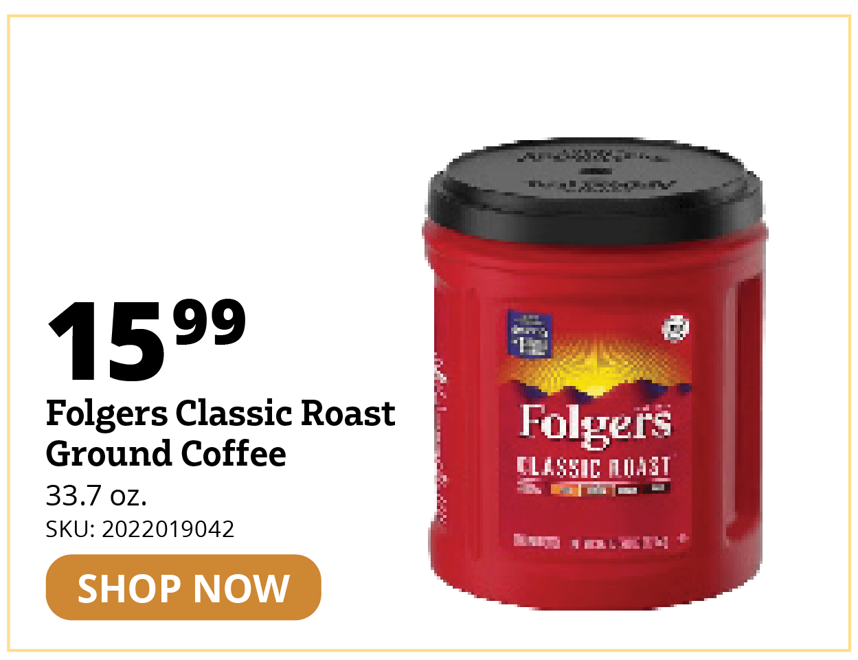 Folgers Classic Roast Ground Coffee