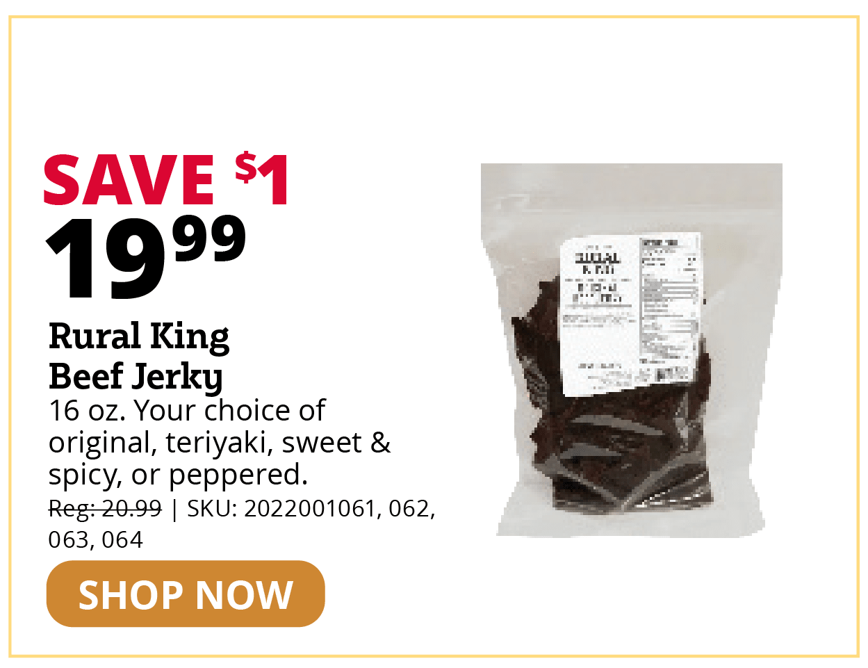 Rural King Beef Jerky