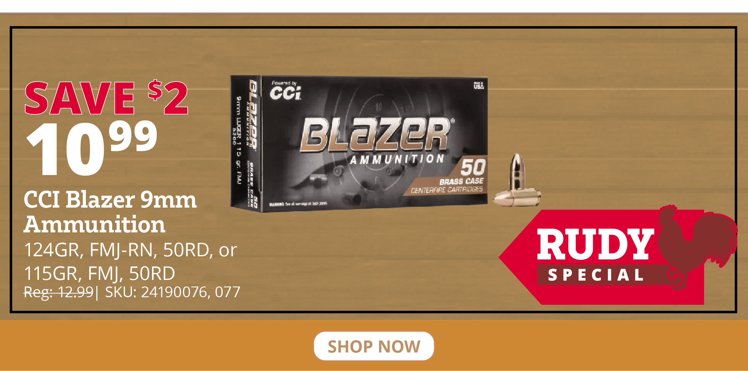 CCI Blazer 9mm Ammunition