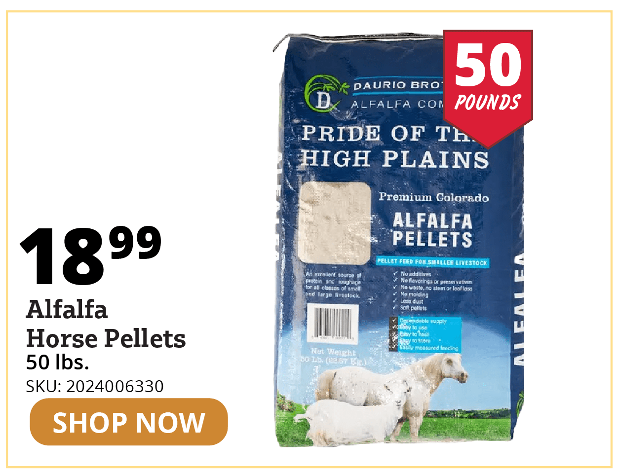 Alfalfa Horse Pellets