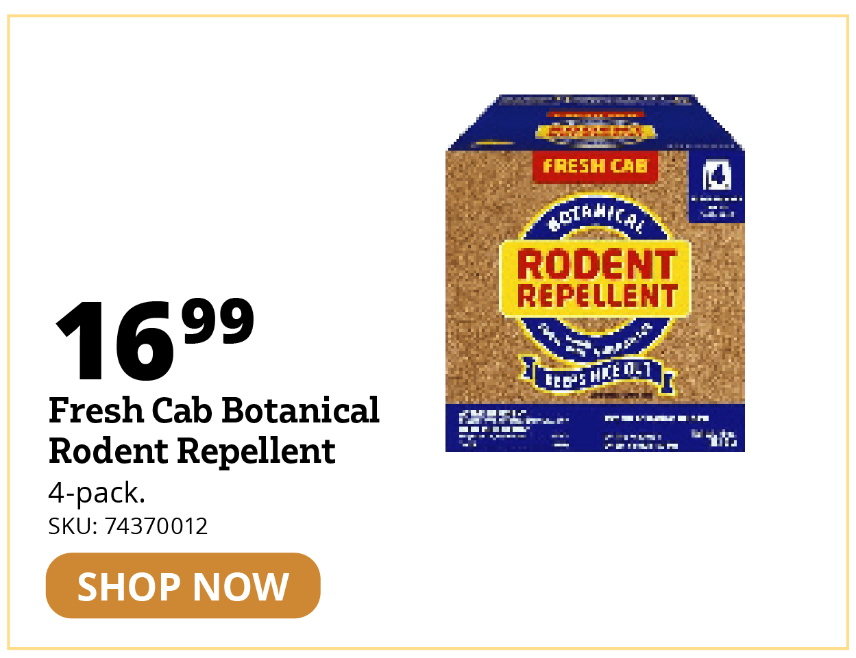 Fresh Cab Botanical Rodent Repellent