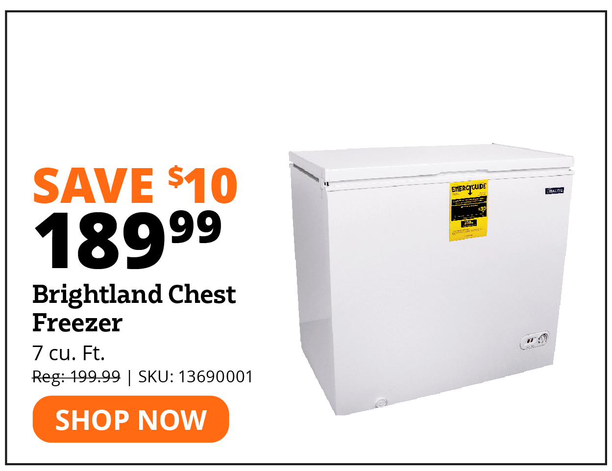 Bridgeland® Chest Freezer