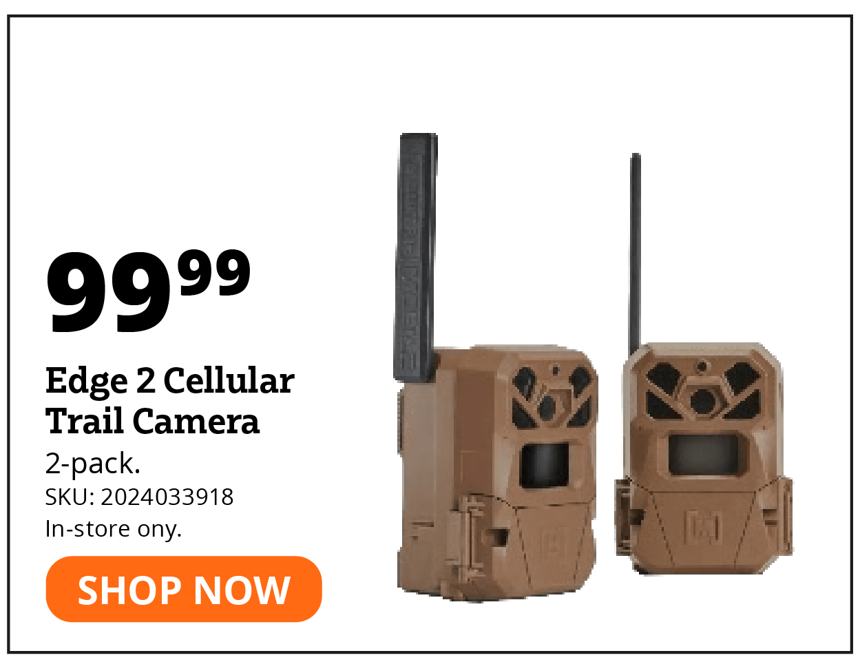 Edge 2 Cellular Trail Camera, 2 Pack
