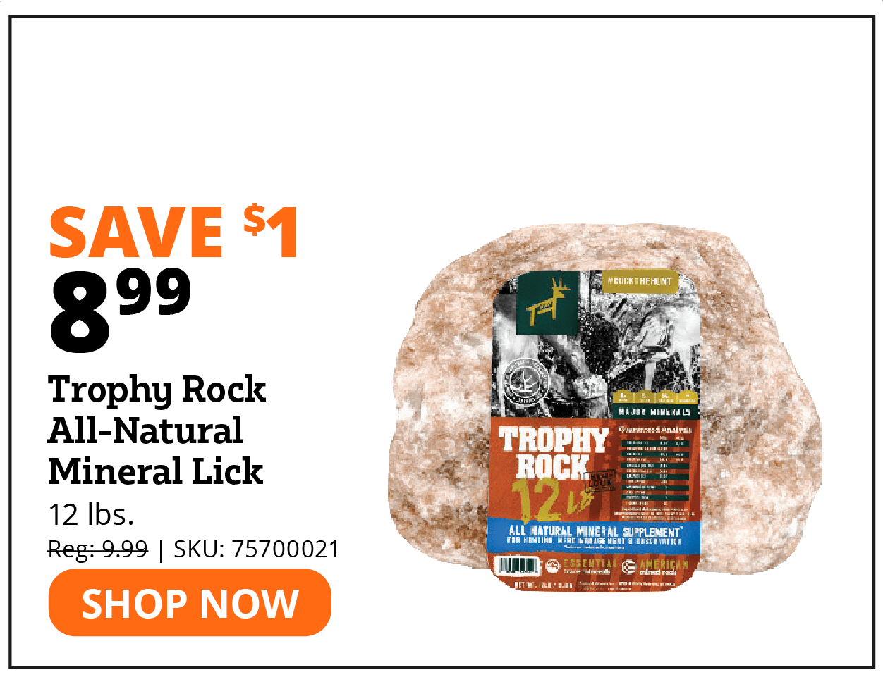 Trophy Rock All-Natural Mineral Lick
