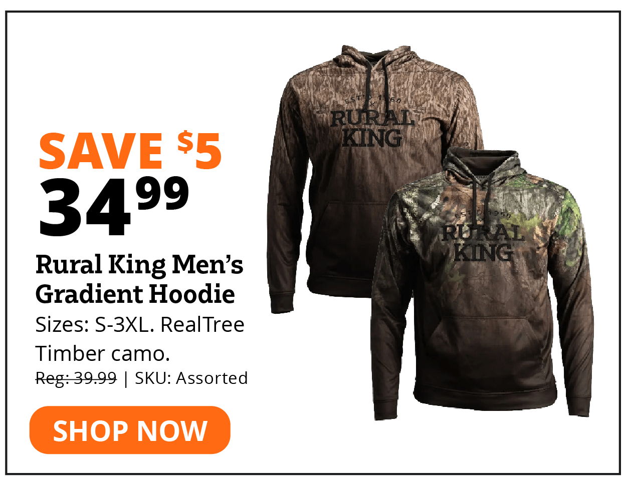 Rural King Men's Gradient Hoodie