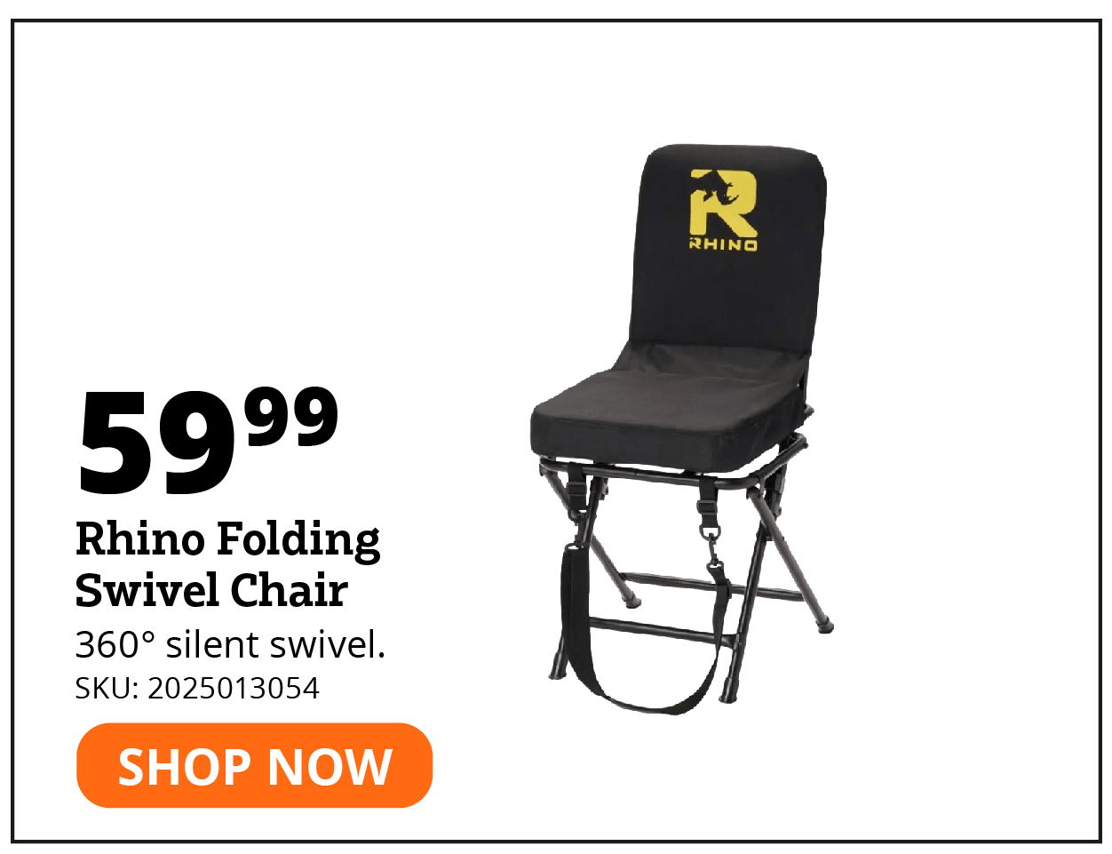 Rhino Folding Swivel Chair