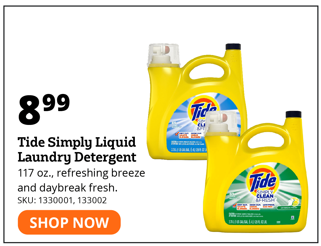 Tide Simply Liquid Laundry Detergent