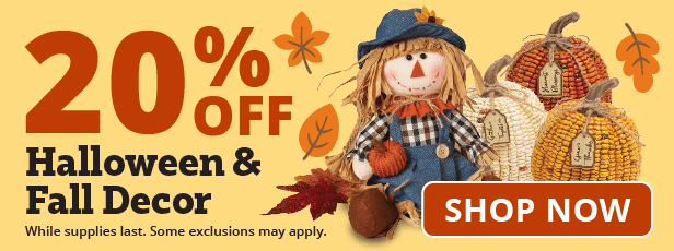 20% off Halloween & Fall Decor