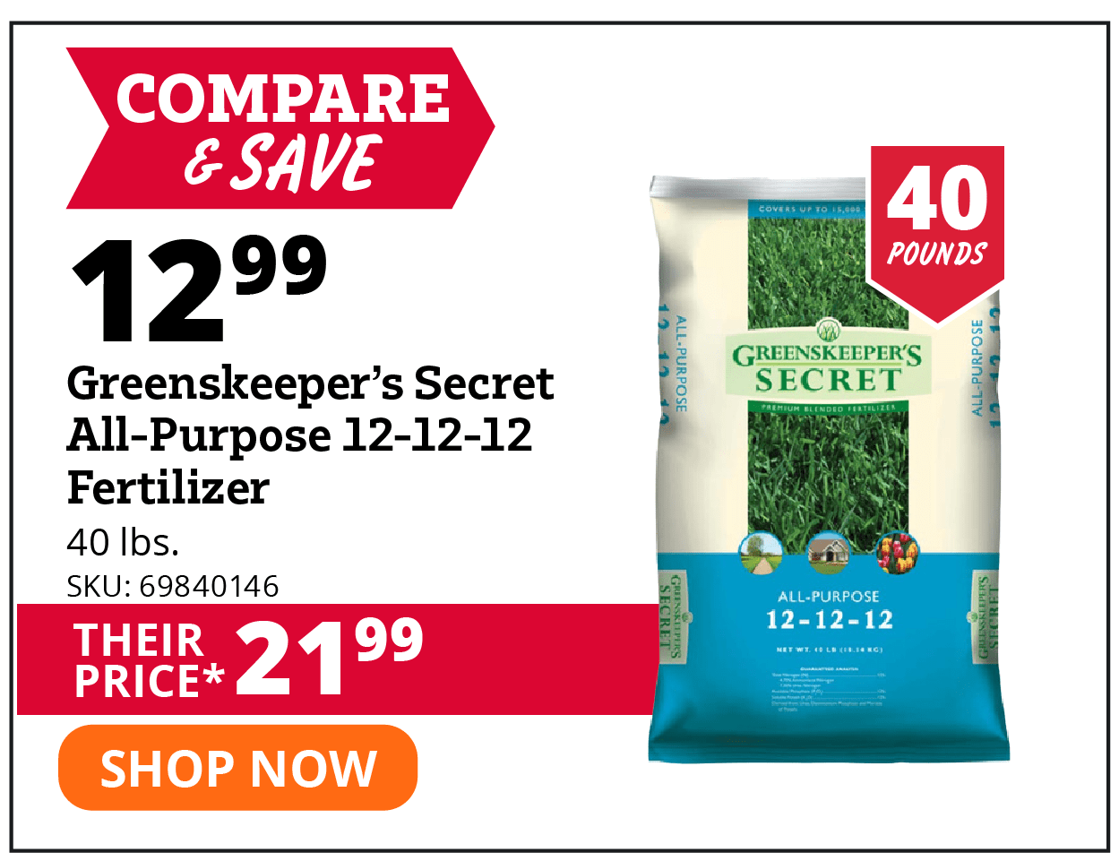 Greenskeeper's Secret All-Purpose 12-12-12 Fertilizer