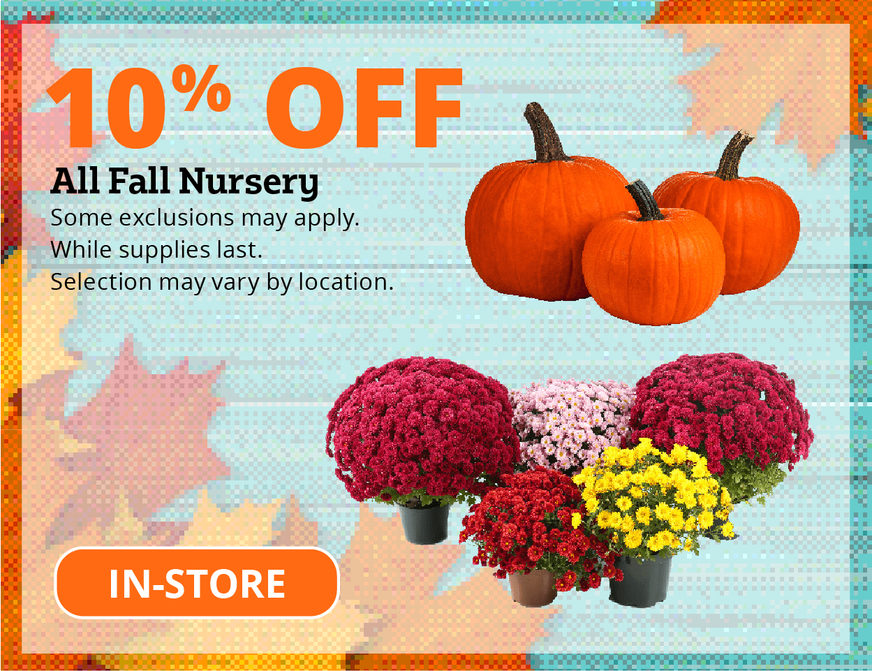 10% Off All Fall Nursery