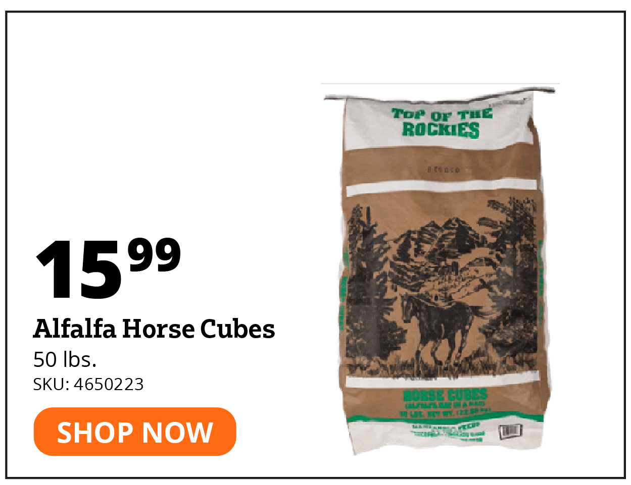 Alfalfa Horse Cubes