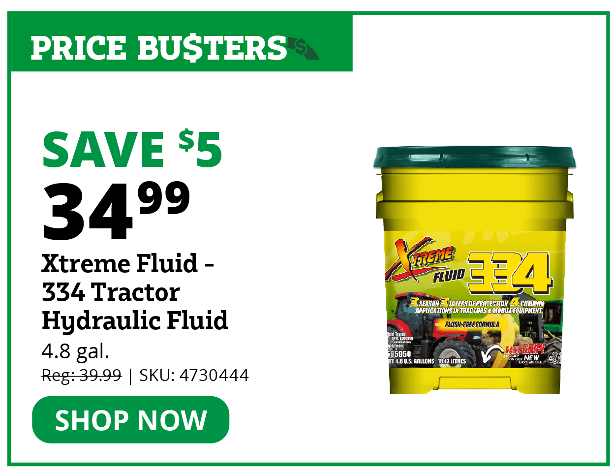 Xtreme Fluid - 334 Tractor Hydraulic Fluid