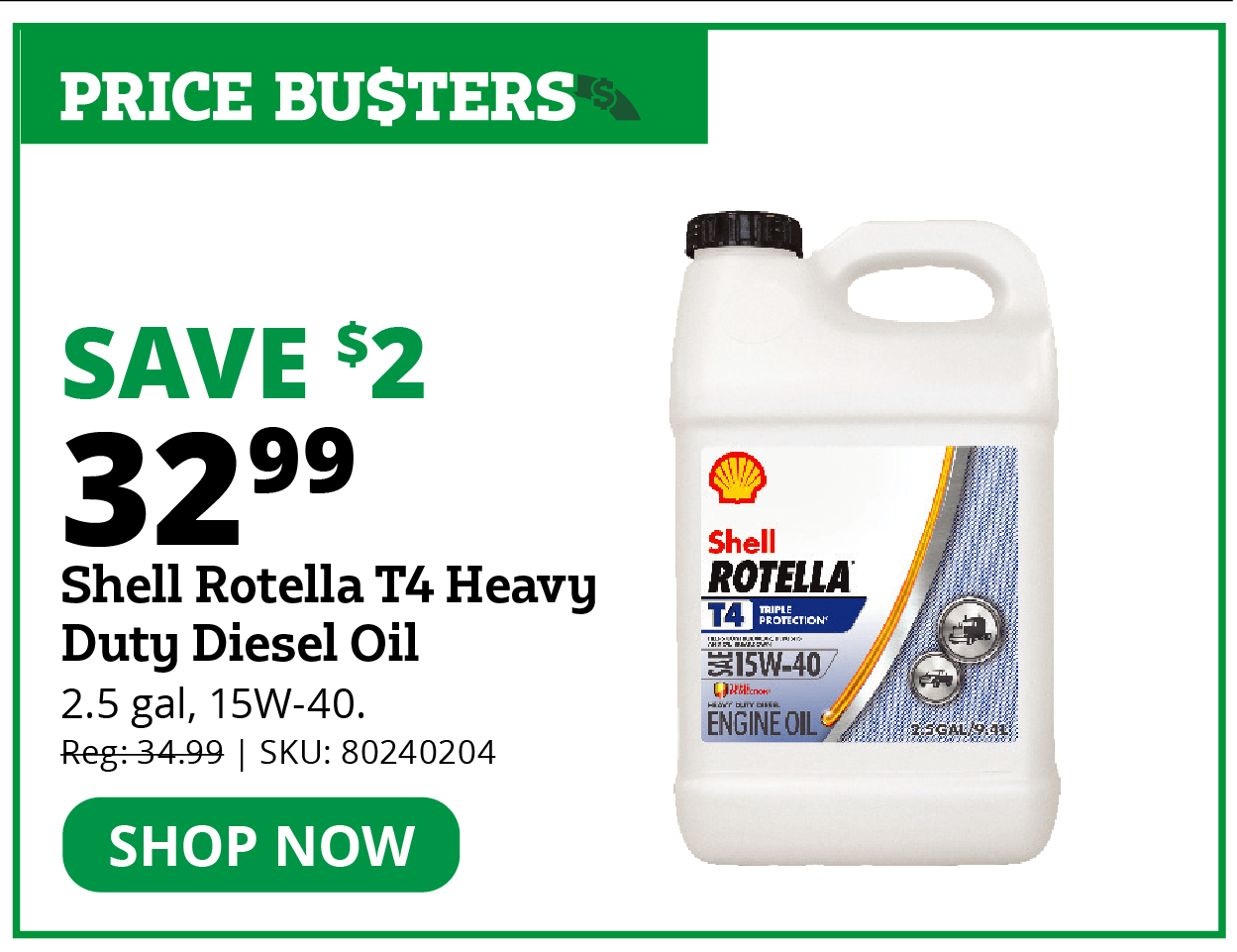 Shell Rotella T4 15W-40 Heavy Duty Diesel Oil