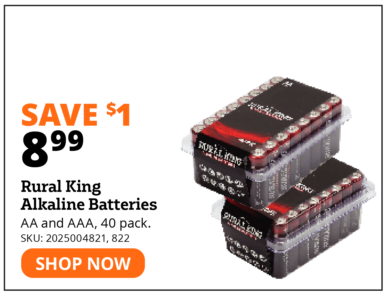 Rural King Alkaline Batteries