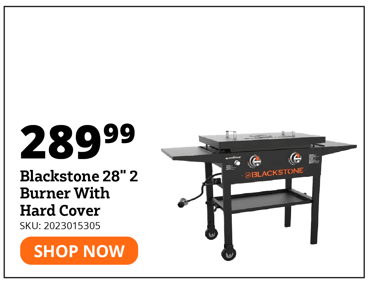 Blackstone 28" 2 Burner With Hard Cover