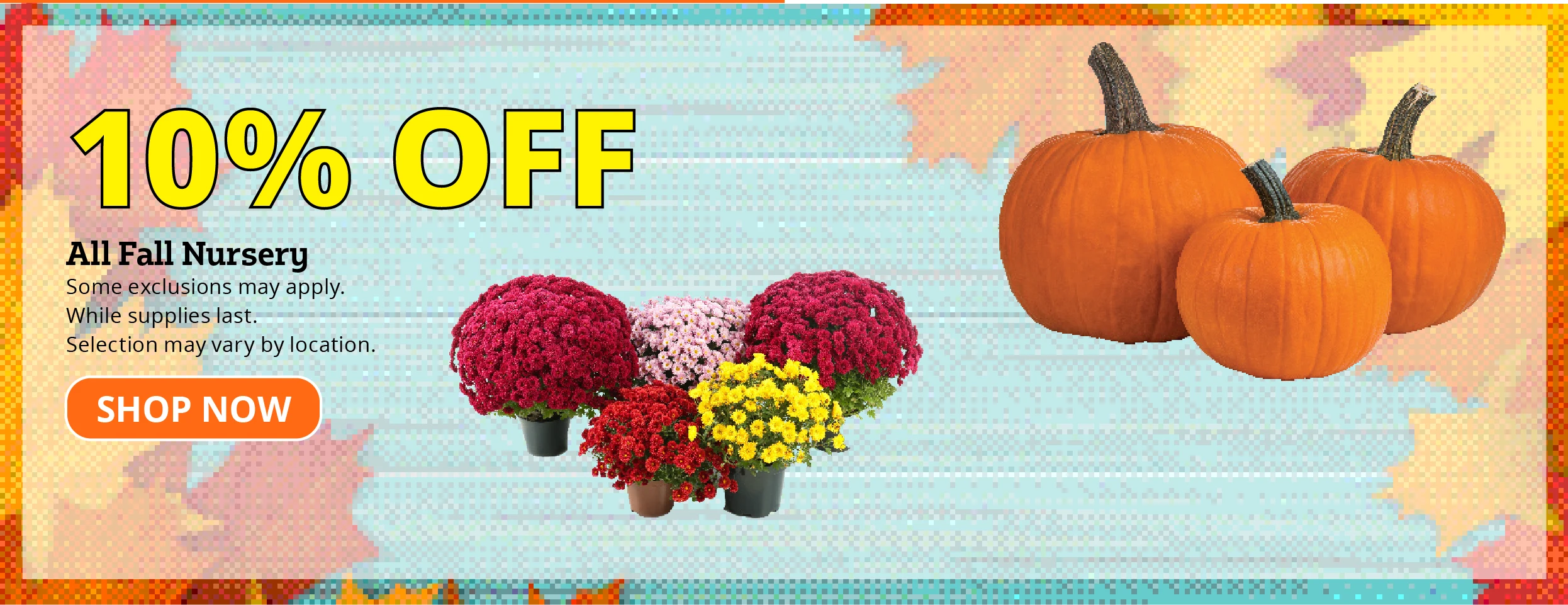 10% Off All Fall Nursery