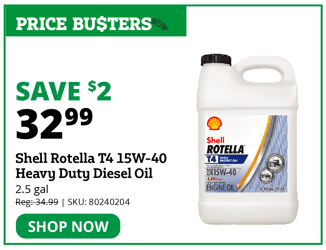 Shell Rotella T4 15W-40 Heavy Duty Diesel Oil