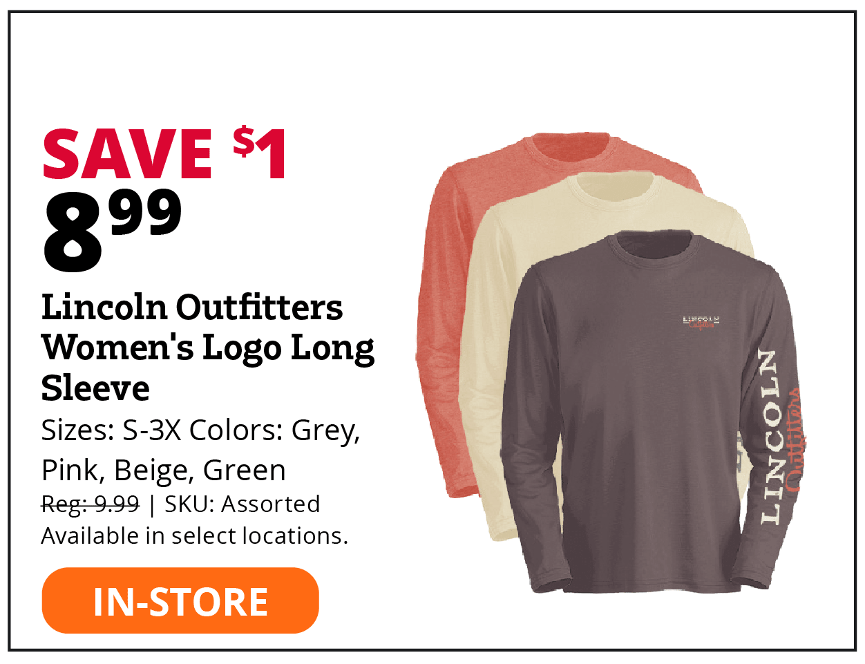 Lincoln Outfitters Women's Logo Long Sleeve