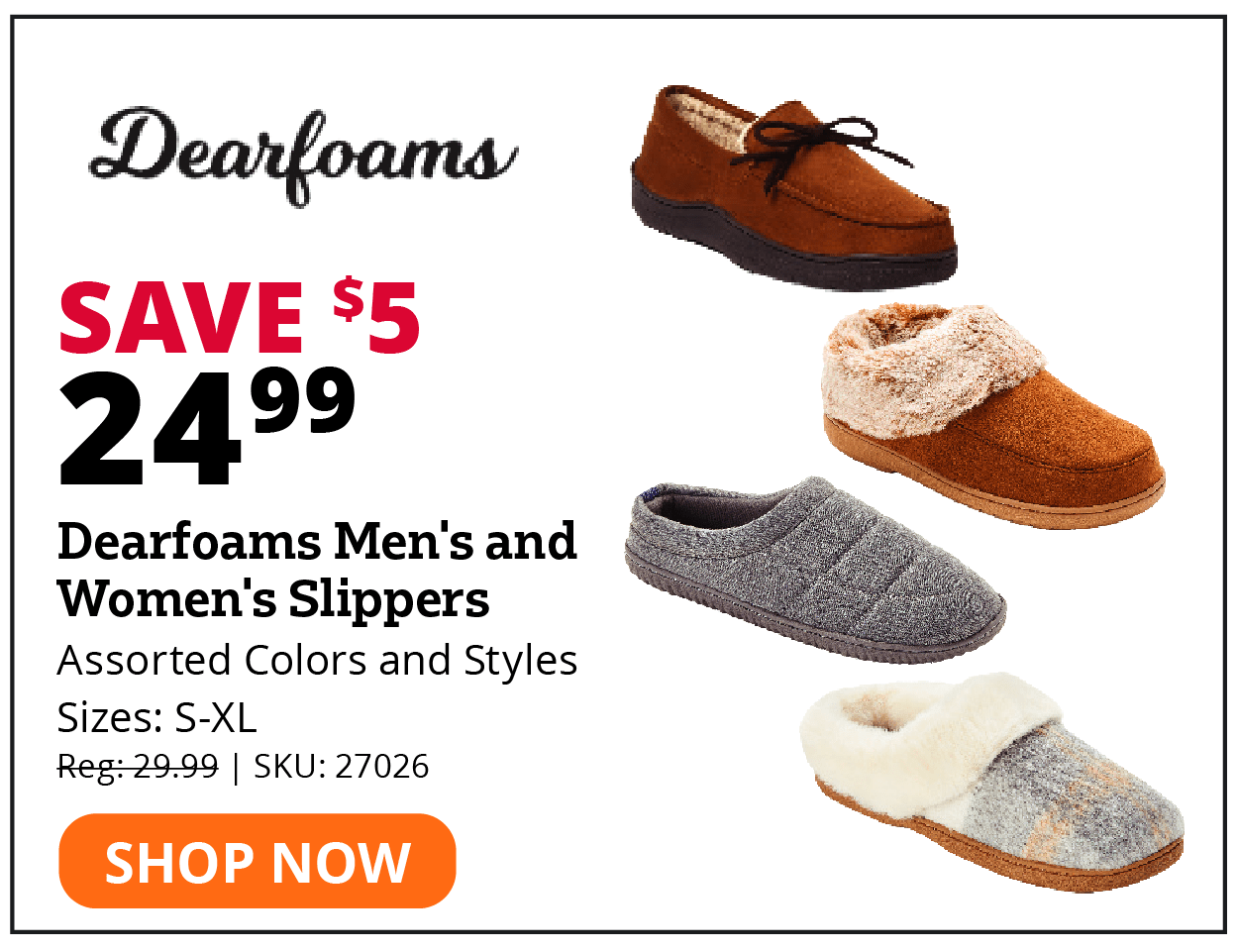 Dearforms Men's and Women's Slippers