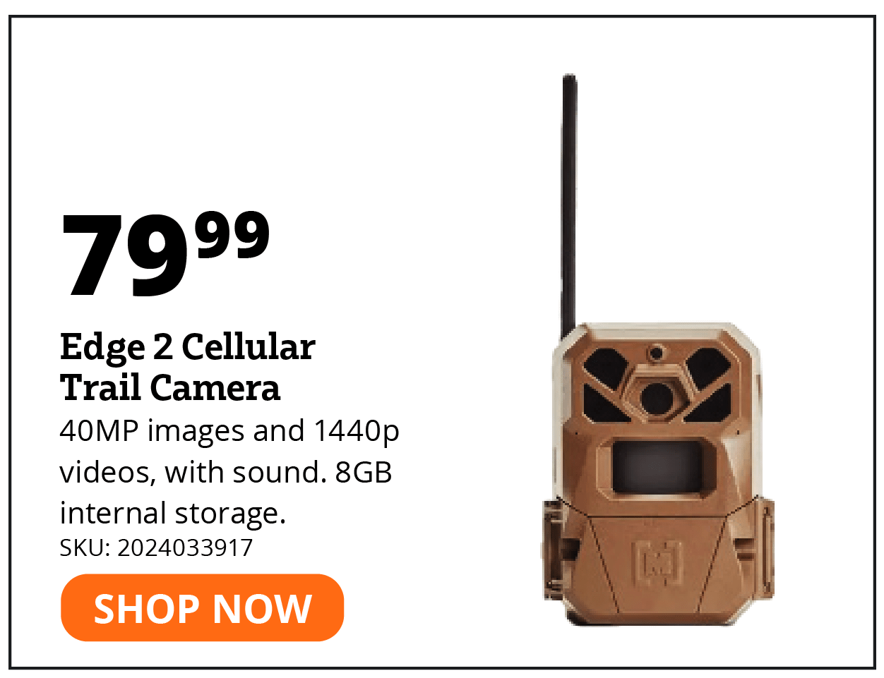 Edge 2 Cellular Trail Camera