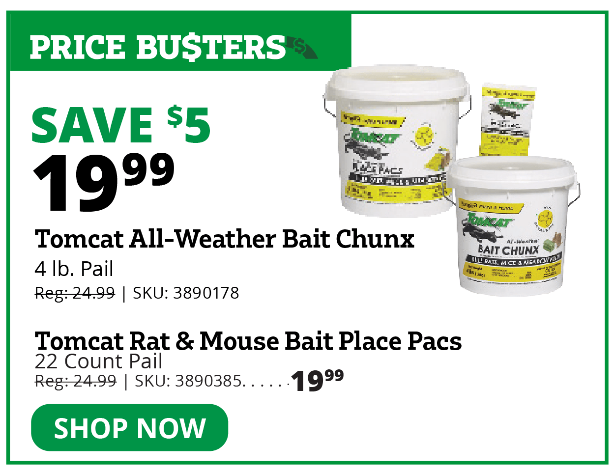 Tomcat All-Weather Bait Chunx