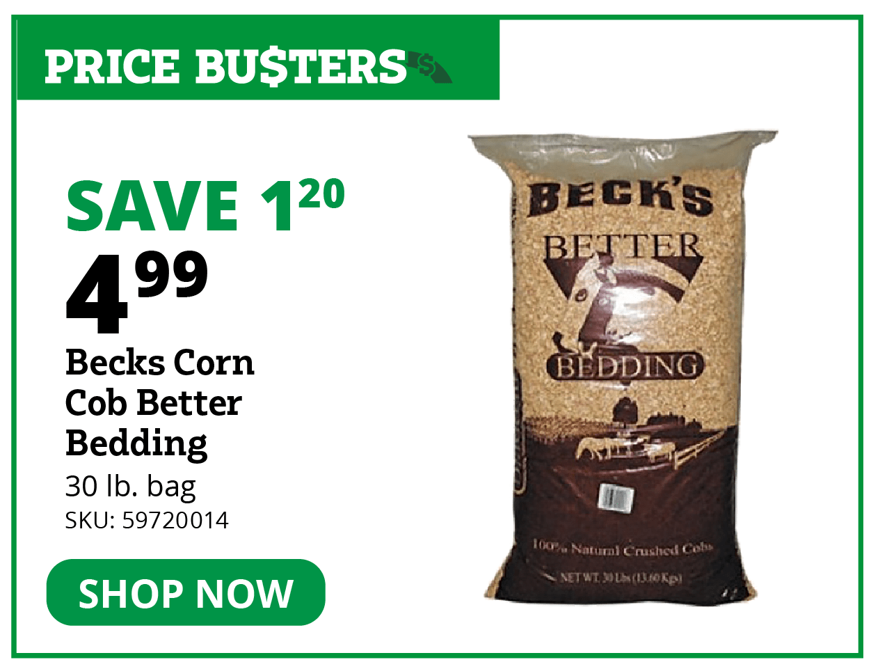 Becks Corn Cob Better Bedding