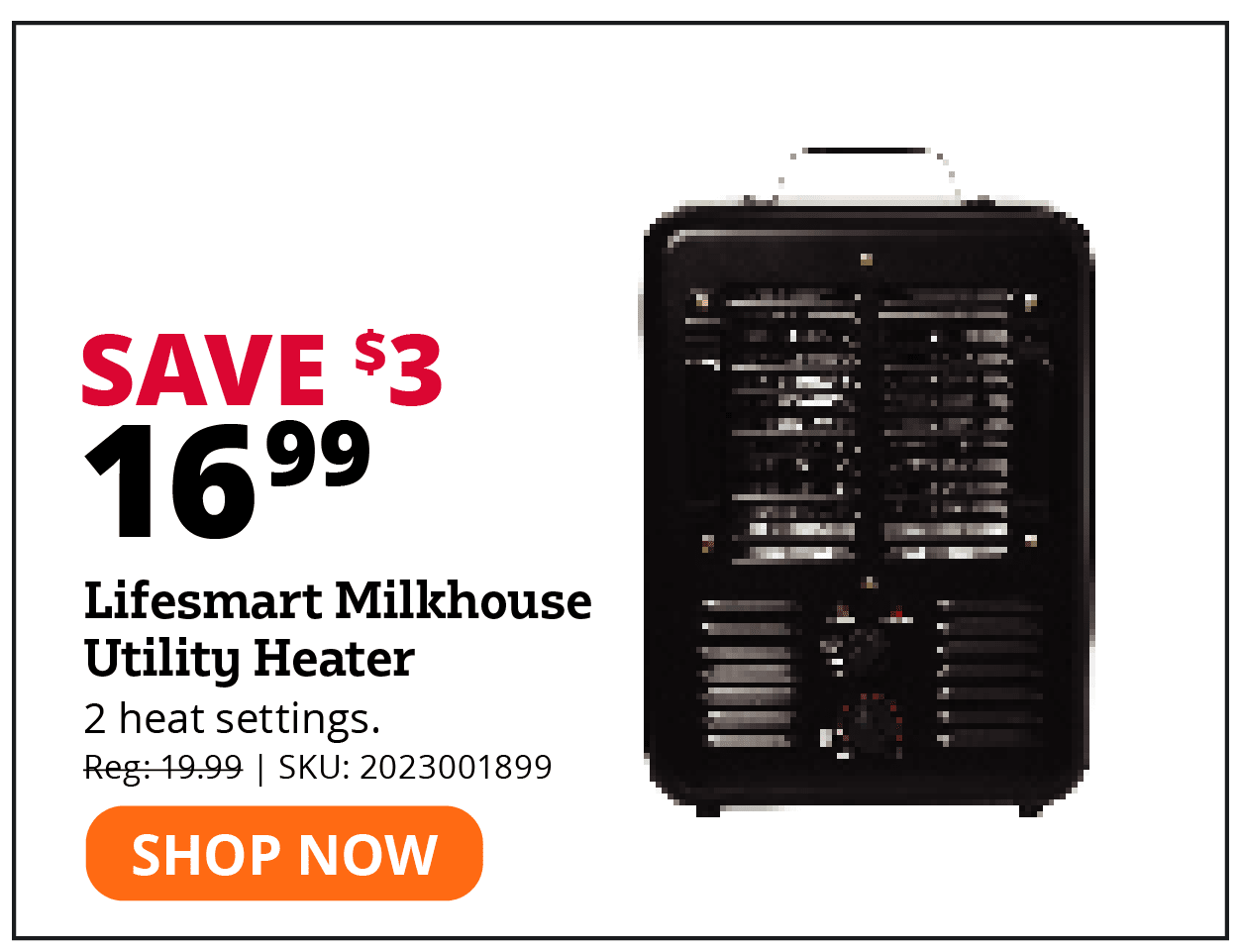 Lifesmart Milkhouse Utility Heater