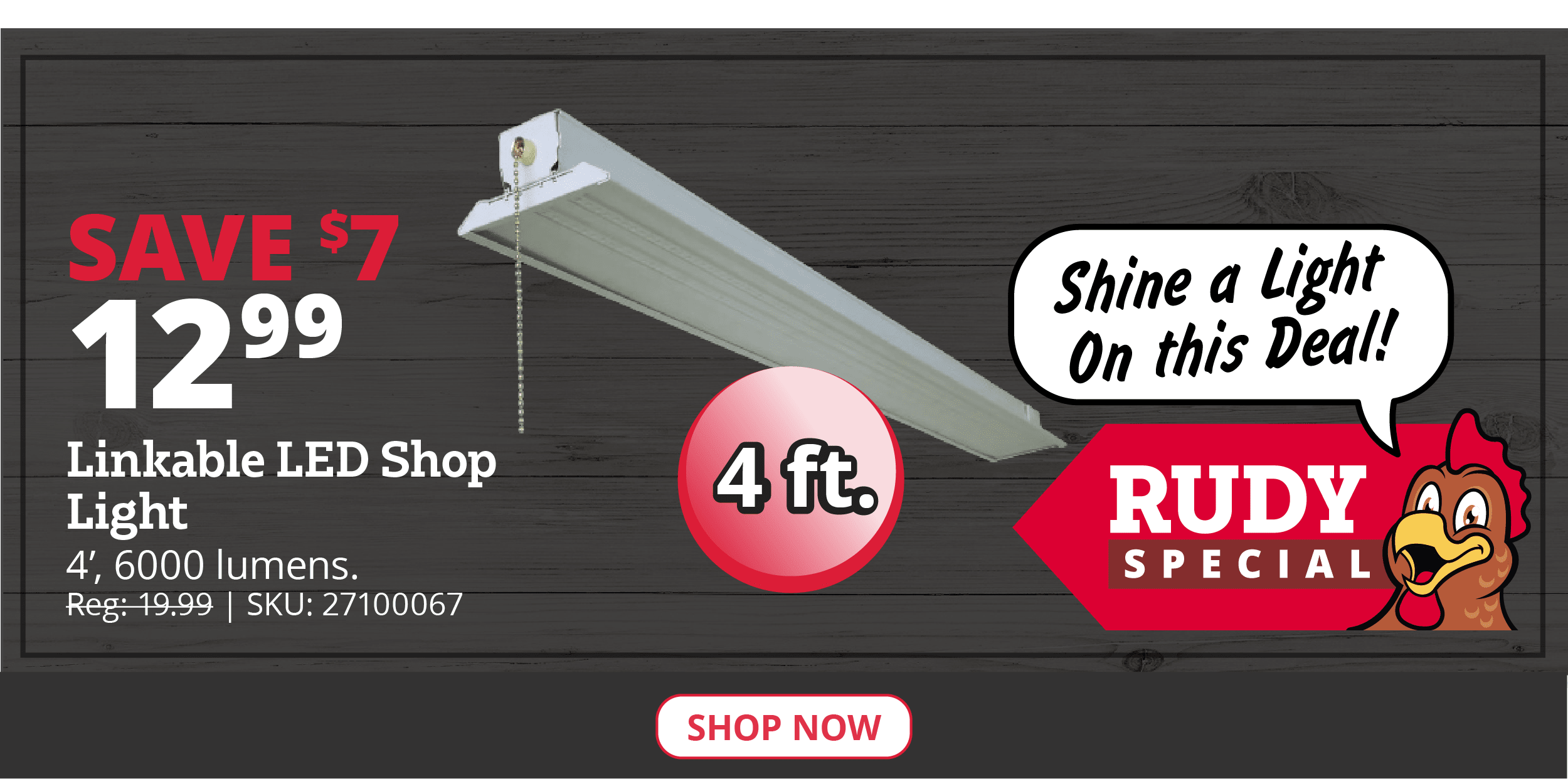 Linkable LED Shop Light