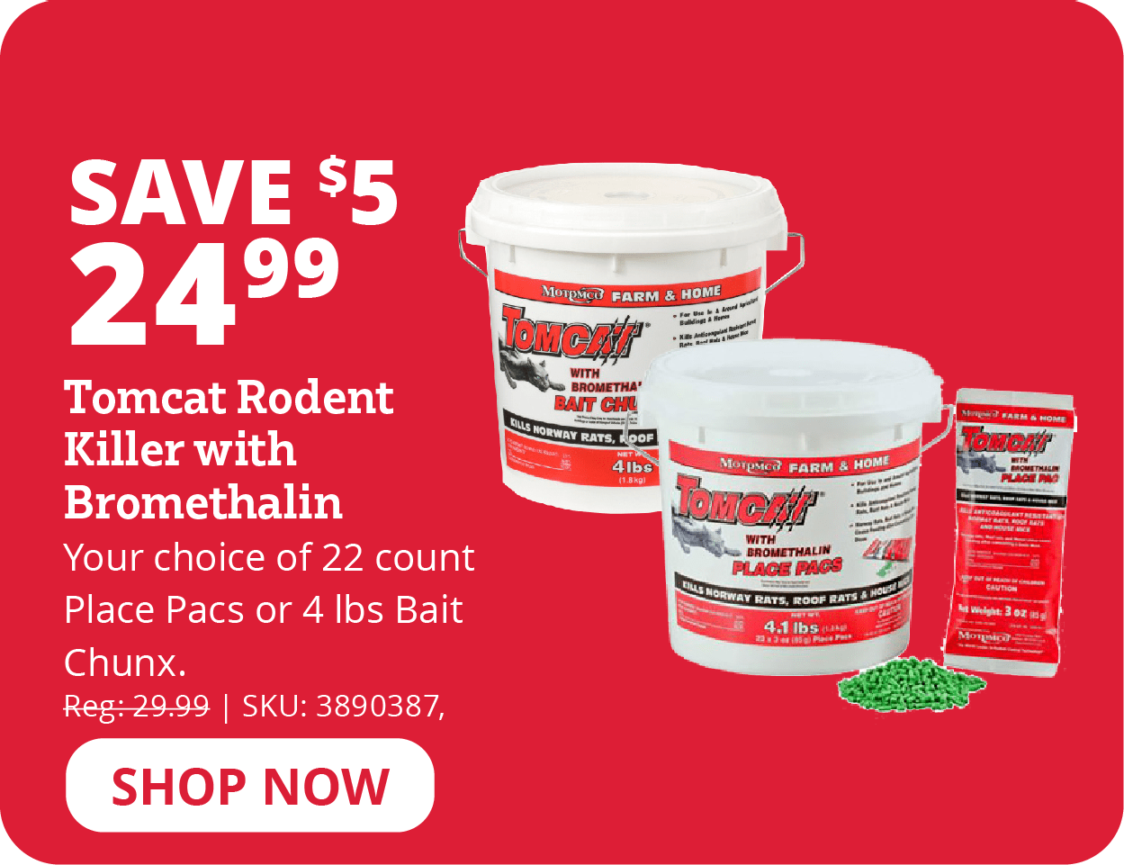 Tomcat Rodent Killer with Bromethalin