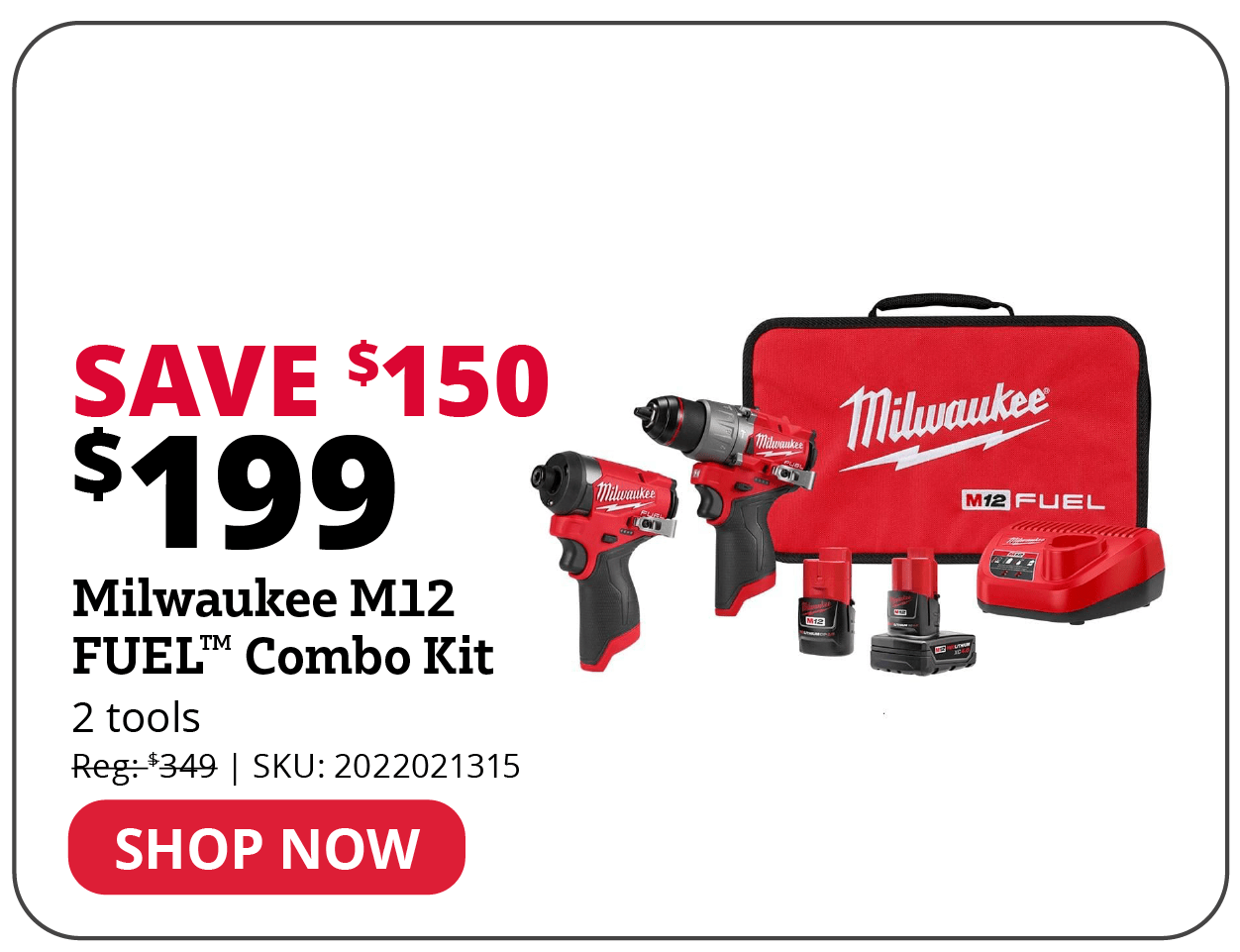 Milwaukee M12 FUEL™ 2-Tool Combo Kit