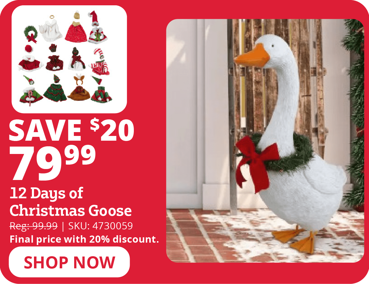 12 Days of Christmas Goose