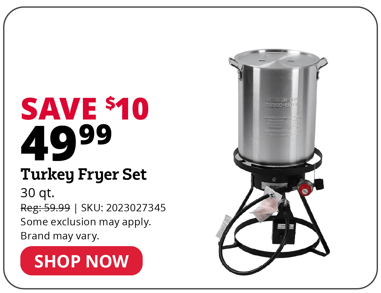 Turkey Fryer Set