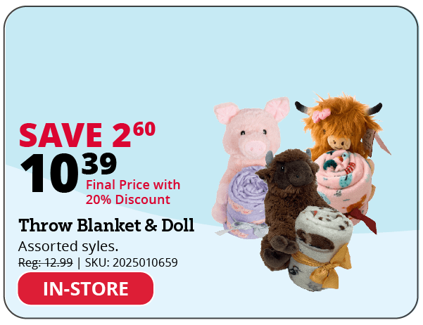 Throw Blanket & Doll