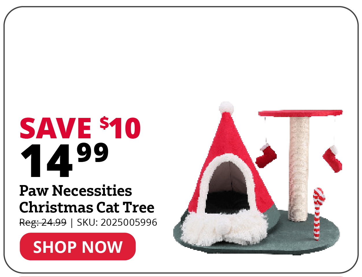 Paw Necessities Christmas Cat Tree