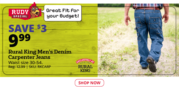 Rural King Men's Denim Carpenter Jeans