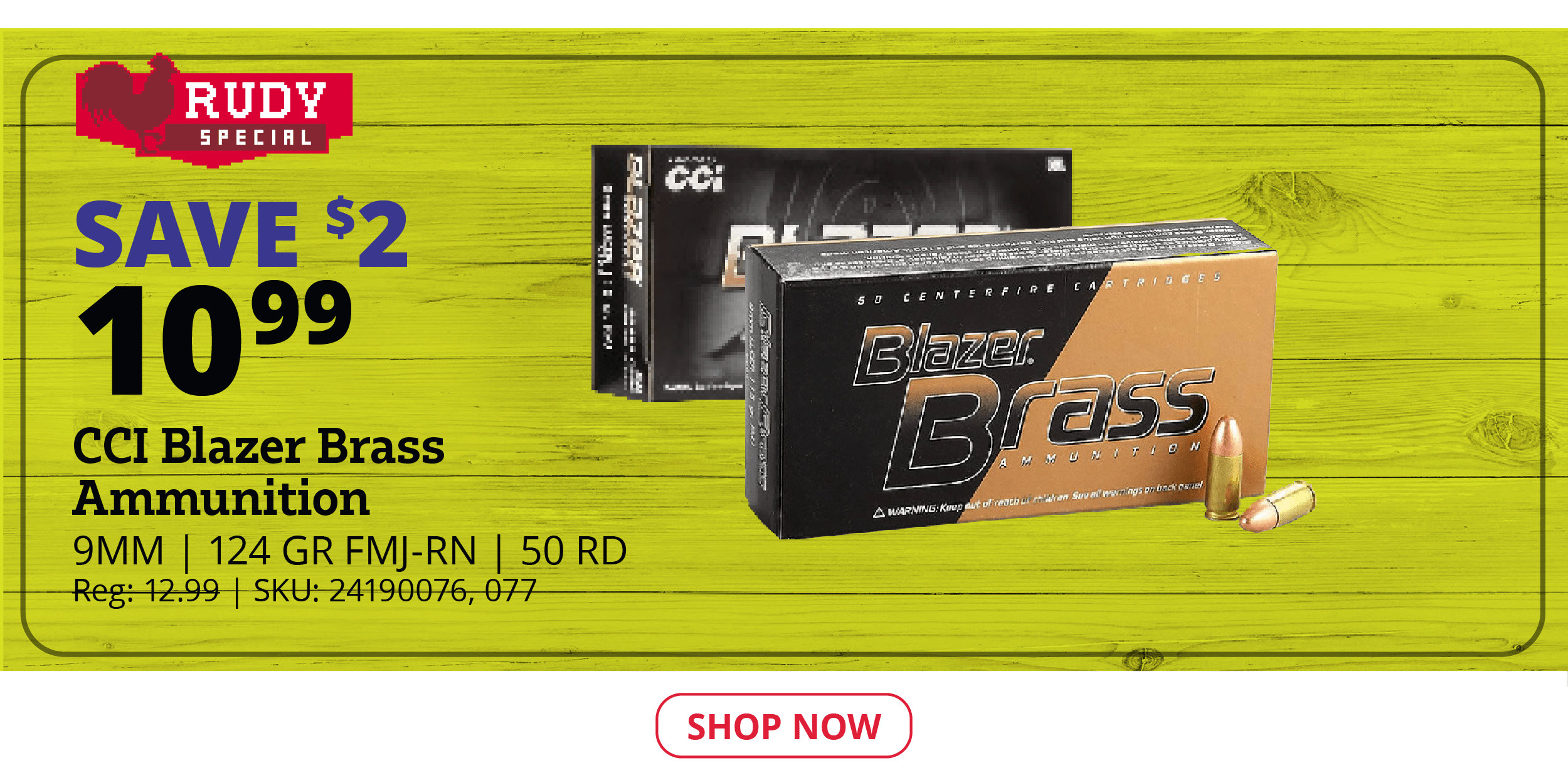 CCI Blazer Brass Ammunition