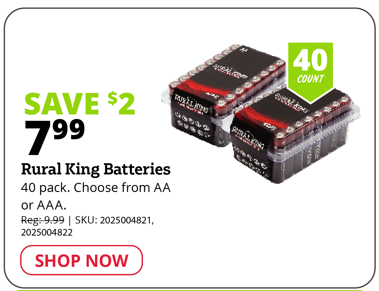 Rural King Batteries