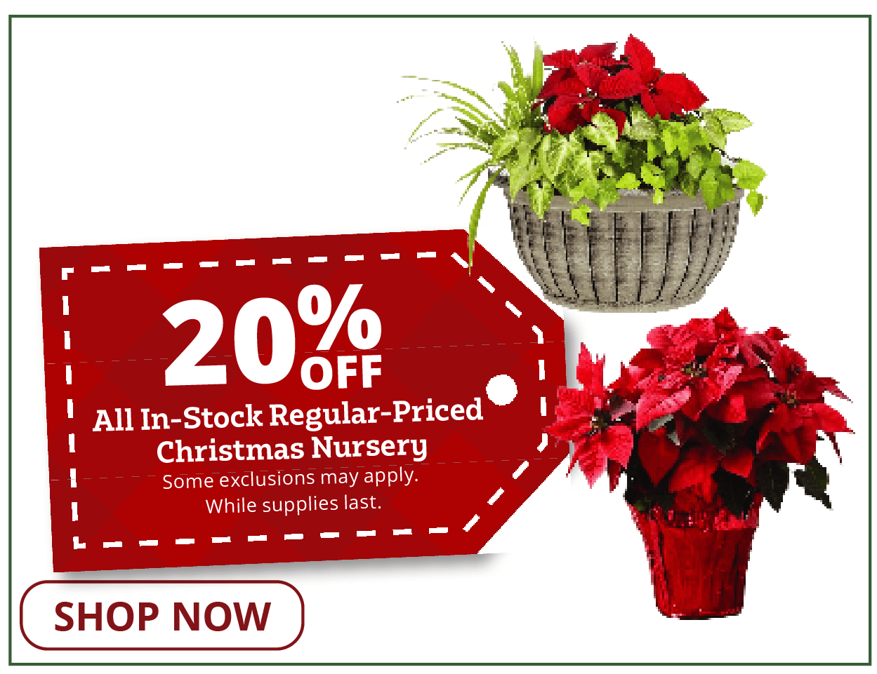 20% Off All In-Stock Regular-Priced Christmas Nursery