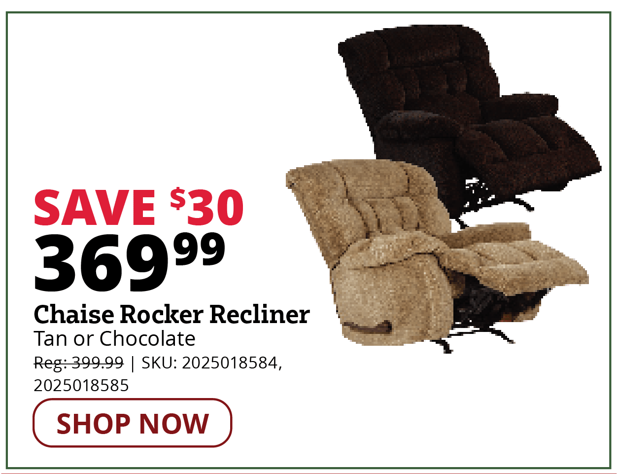 Chaise Rocker Recliner
