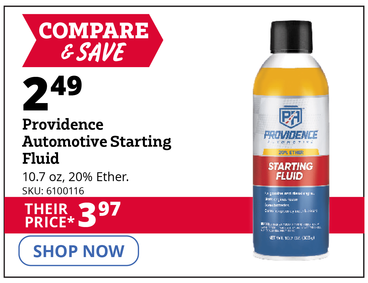 Providence Automotive Starting Fluid