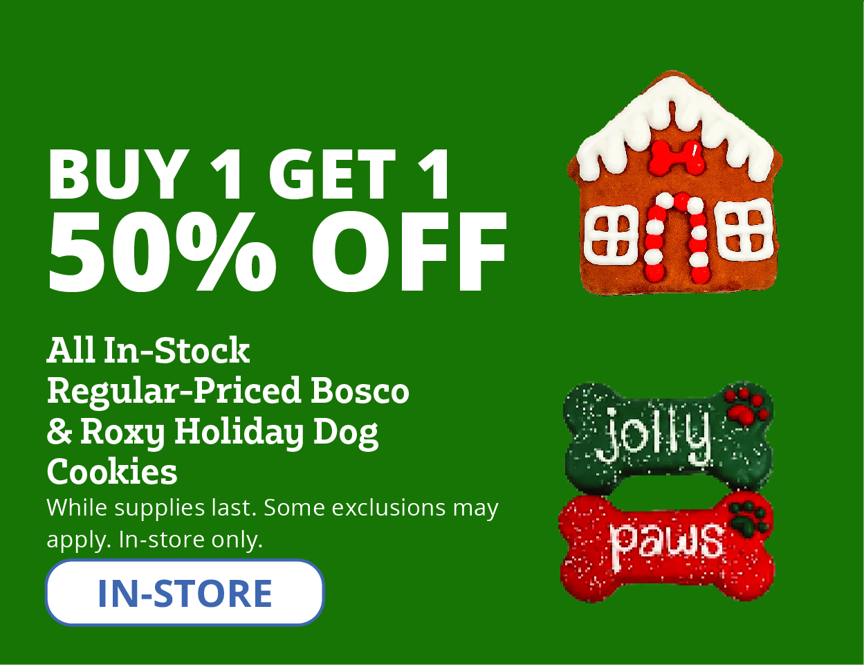 Bosco  & Roxy Holiday Dog Cookies