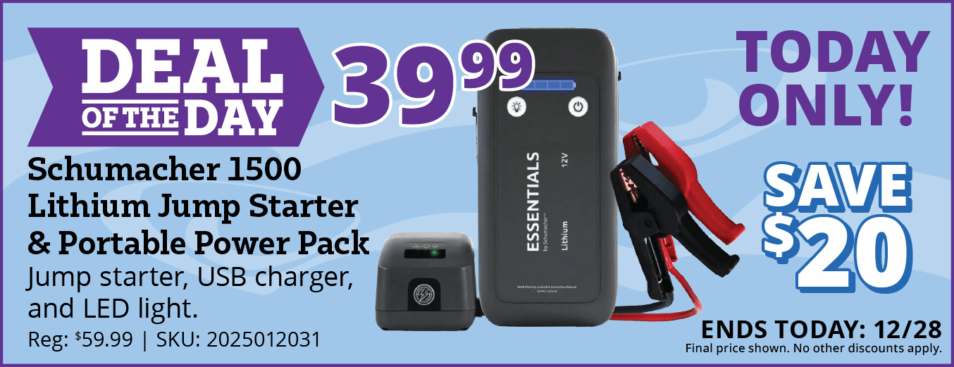 Schumacher 1500 Lithium Jump Starter