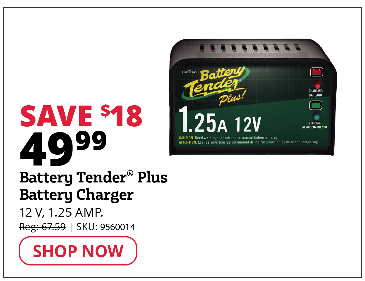 Battery Tender® Plus Battery Charger