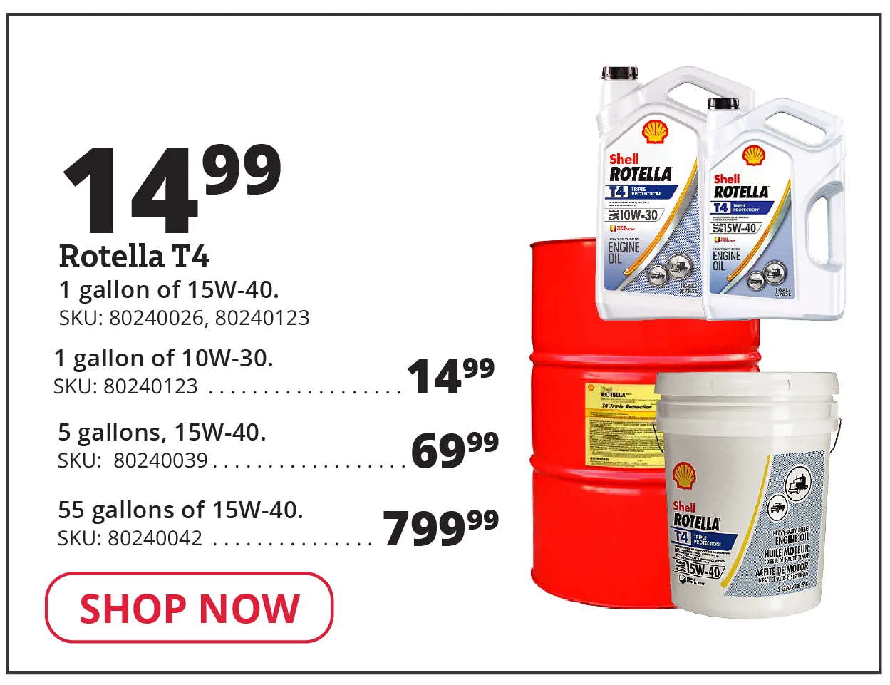 Rotella T4 Motor Oil