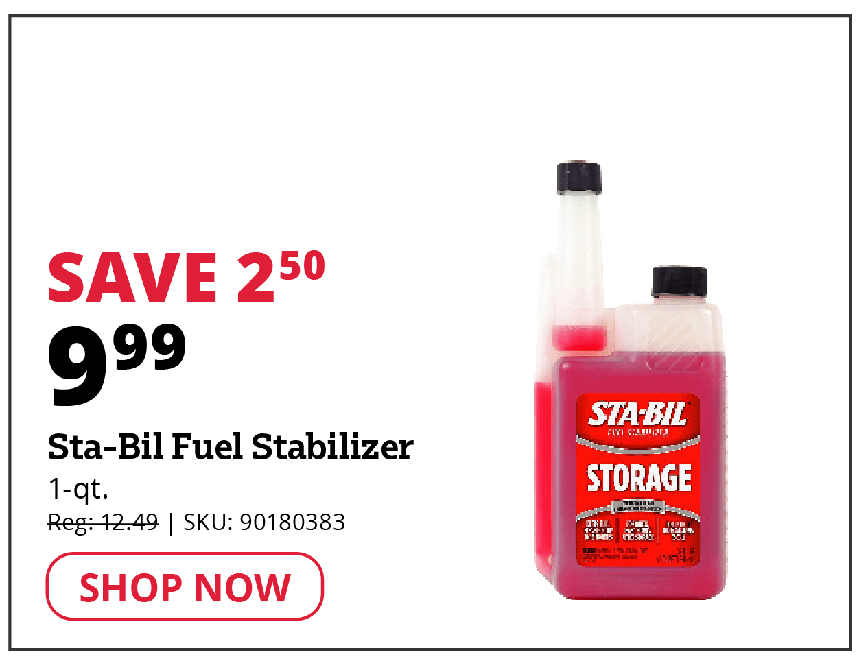 Sta-Bil Fuel Stabilizer